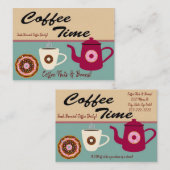 Visitekaartjes, koffiebonenbakkerij visitekaartje (Voorkant / Achterkant)