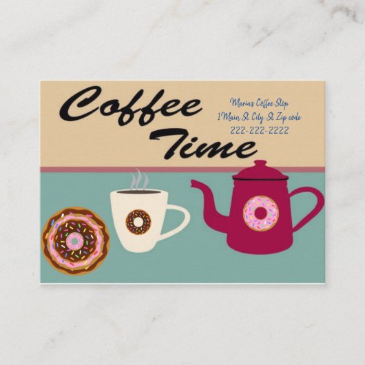 Visitekaartjes, Koffiewinkel Visitekaartjes (Voorkant)