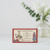 visitekaartjes : Land Boerderij Meisje en Dieren (Staand voorkant)