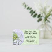 Visitekaartjes - Lemony White Zinnia (Staand voorkant)