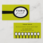 visitekaartjes > lepel [limoen: zwart] (Voorkant / Achterkant)