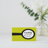 visitekaartjes > lepel [limoen: zwart] (Staand voorkant)