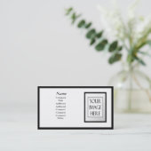 visitekaartjes - Lijst van het zwarte Afbeelding ( (Staand voorkant)