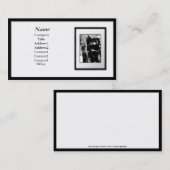visitekaartjes - Lijst van het zwarte Afbeelding ( (Voorkant / Achterkant)