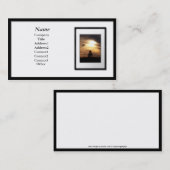 visitekaartjes - Lijst van het zwarte Afbeelding ( (Voorkant / Achterkant)