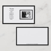 visitekaartjes - Lijst van het zwarte Afbeelding ( (Voorkant / Achterkant)