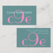 Visitekaartjes Logo voor gebeurtenisplanner (Voorkant / Achterkant)