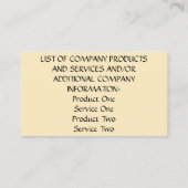 Visitekaartjes - Magenta Zinnia (Achterkant)