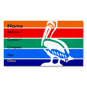 Visitekaartjes magneet met de vlag van Sint-Peters