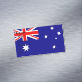 Visitekaartjes magneet met vlag van Australië (Voorbeeld)