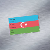 Visitekaartjes magneet met vlag van Azerbeidzjan (Voorbeeld)