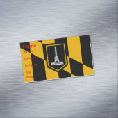 Visitekaartjes magneet met vlag van Baltimore, Ver (Voorbeeld)