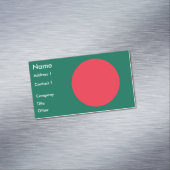 Visitekaartjes magneet met vlag van Bangladesh (Voorbeeld)