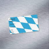 Visitekaartjes magneet met vlag van Beieren (Voorbeeld)