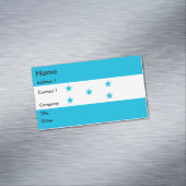 Visitekaartjes magneet met vlag van Honduras (Voorbeeld)