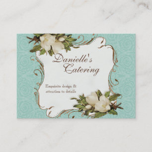 visitekaartjes -  Magnolia Floral Damask