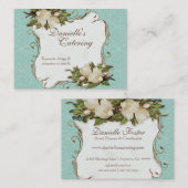 visitekaartjes -  Magnolia Floral Damask (Voorkant / Achterkant)