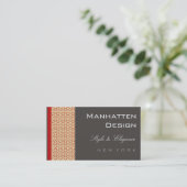 visitekaartjes > manhatten [diep rood] (Staand voorkant)