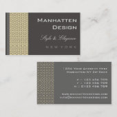 visitekaartjes > manhatten [houtskool] (Voorkant / Achterkant)