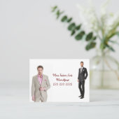 Visitekaartjes, Mannen Mode Visitekaartjes (Staand voorkant)