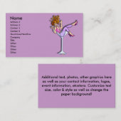 visitekaartjes - Meisje in Martini, Lil Red (Voorkant / Achterkant)