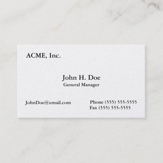 visitekaartjes met 8-punts beginhoogte (Voorkant)