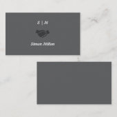 Visitekaartjes met aangepaste Initialen en Logo (Voorkant / Achterkant)