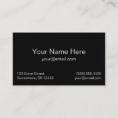 Visitekaartjes met aangepaste kleuren voken (Achterkant)