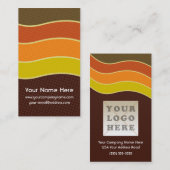 Visitekaartjes met aangepaste retro 70-inch (Voorkant / Achterkant)