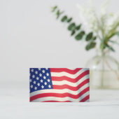 visitekaartjes met Amerikaanse vlag (Staand voorkant)
