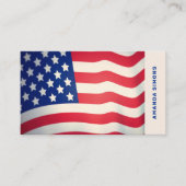 Visitekaartjes met Amerikaanse vlag (Voorkant)