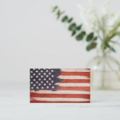 visitekaartjes met Amerikaanse vlag (Staand voorkant)