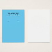 Visitekaartjes met blauwe oorten (Voorkant /achterkant)