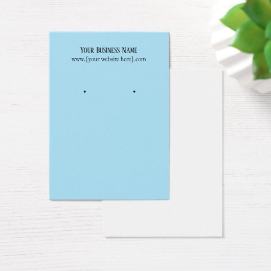 Visitekaartjes met blauwe oorten (Bureau)