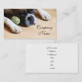 Visitekaartjes met boxer (Voorkant / Achterkant)