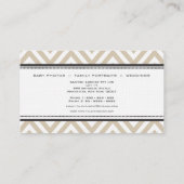 Visitekaartjes met camera Chevron-fotograaf (Achterkant)