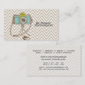 Visitekaartjes met  camera Chevron-fotograaf (Voorkant / Achterkant)