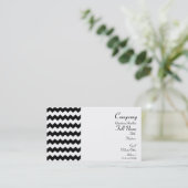 Visitekaartjes met Chevron-patroon (Staand voorkant)