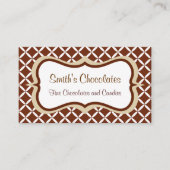 Visitekaartjes met Chocolade Patroon (Voorkant)
