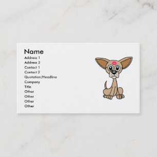 visitekaartjes met Cute Chihuahua Dog