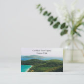 Visitekaartjes met de Caraïbische Scène (Staand voorkant)