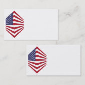 Visitekaartjes met de vlag van de Verenigde Staten (Voorkant / Achterkant)
