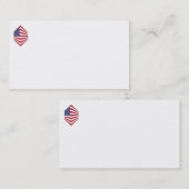 Visitekaartjes met de vlag van de Verenigde Staten (Voorkant / Achterkant)