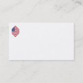 Visitekaartjes met de vlag van de Verenigde Staten (Achterkant)