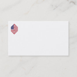 Visitekaartjes met de vlag van de Verenigde Staten