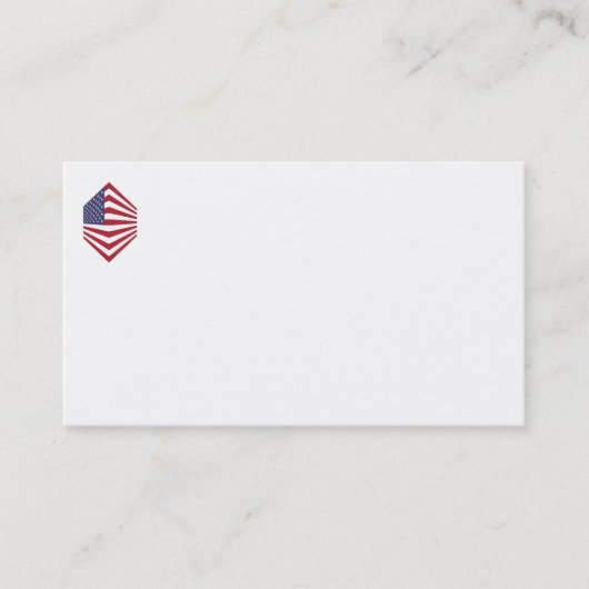 Visitekaartjes met de vlag van de Verenigde Staten (Voorkant)