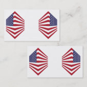 Visitekaartjes met de vlag van de Verenigde Staten (Voorkant / Achterkant)