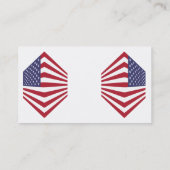 Visitekaartjes met de vlag van de Verenigde Staten (Achterkant)