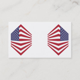 Visitekaartjes met de vlag van de Verenigde Staten