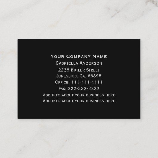 Visitekaartjes met drijfveer (Achterkant)